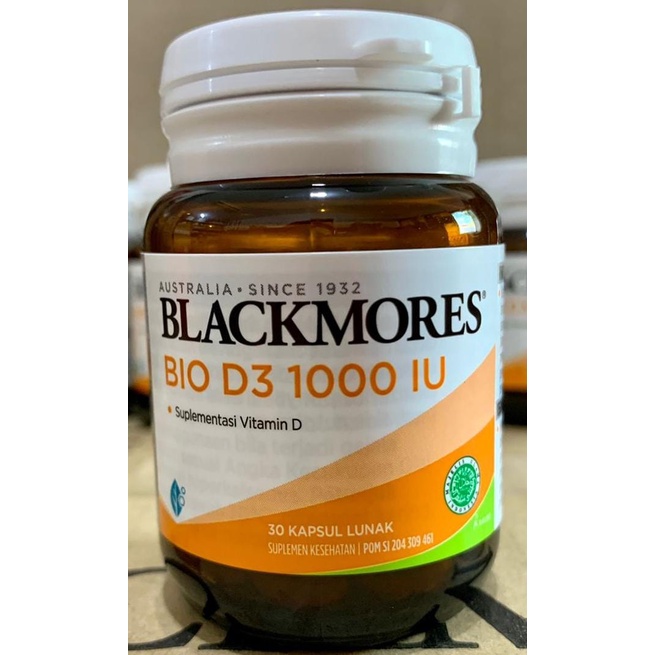 Blackmores Vitamin D3 1000iu IU isi 60caps 60 Kapsul / Bio D3 1000iu IU 30caps 30 Kapsul