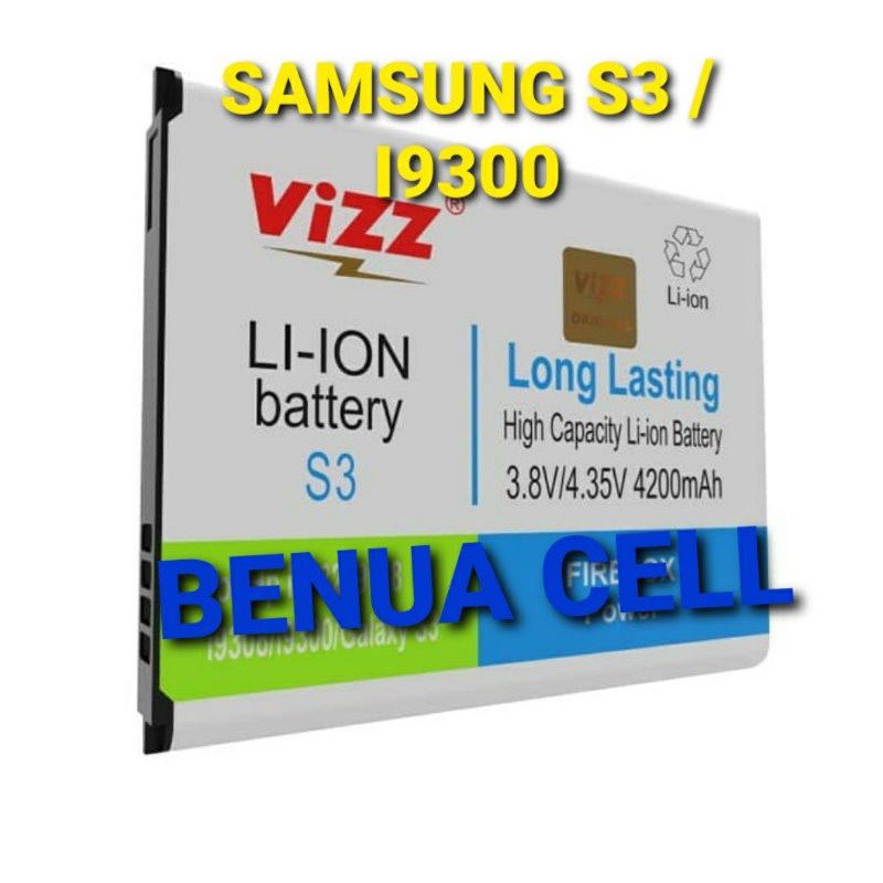 BATRE BATERAI BATEREI VIZZ - VIZZ DOBEL POWER SAMSUNG S3 I9300