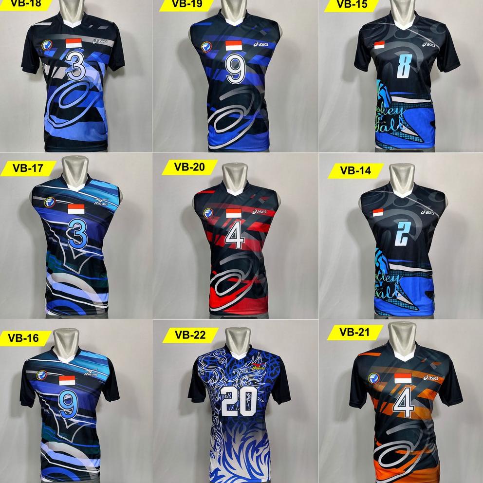 "TW. 965682" jersey voli printing kaos voli proliga teamnsa indonesia
