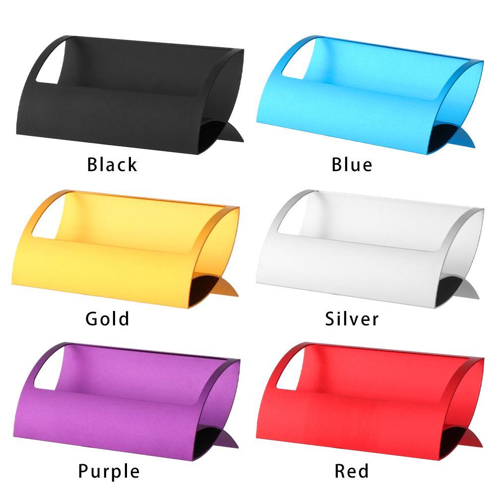 R-klip Stand Holder Kartu / Memo Bentuk Q Untuk Meja Kantor