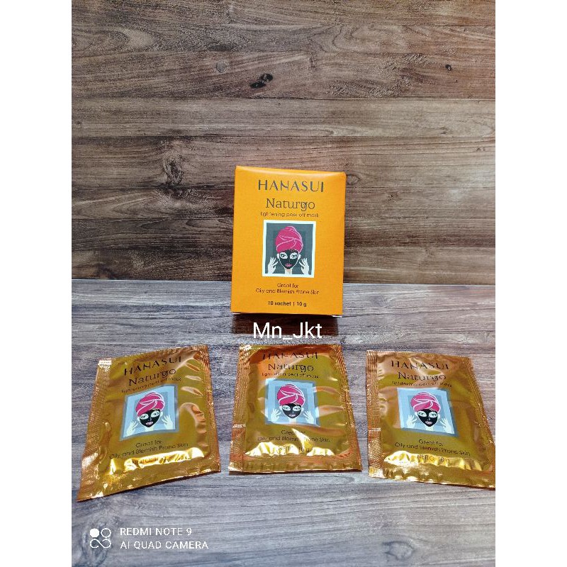 MASKER LUMPUR HANASUI OREN [ 1 BOX ISI 10 SASET ]