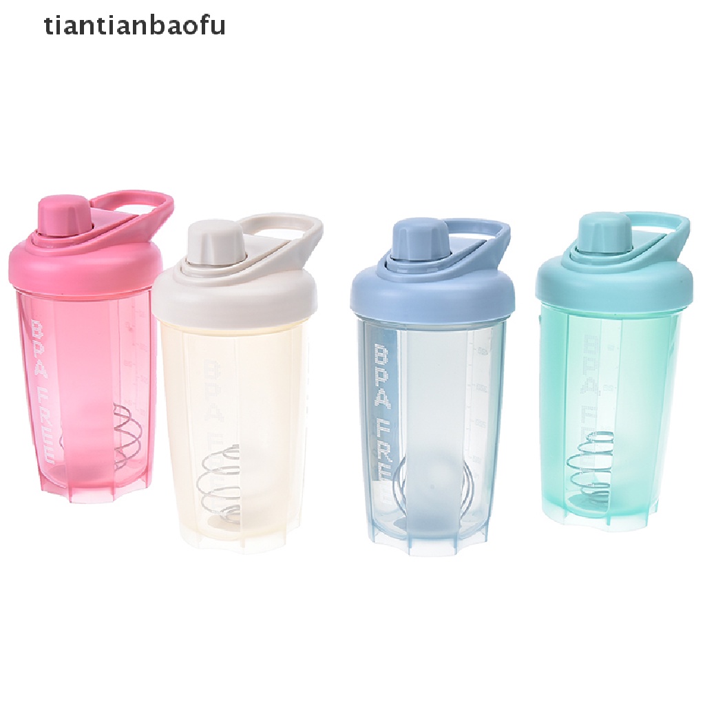 1pc Botol shaker protein Dengan Bola Campuran Untuk fitness gym  Butikan Butik