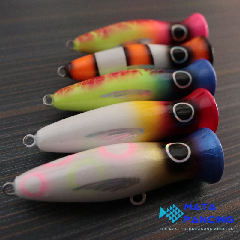 Umpan pancing popper 5gr 7gr 12gr 15gr lure killer top water handmade bahan kayu untuk lure casting