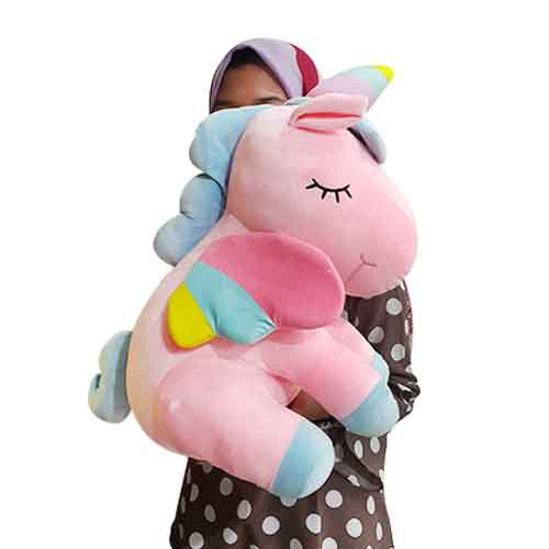 Boneka Unicorn Jumbo Istana Boneka Sit Unicorn Rainbow