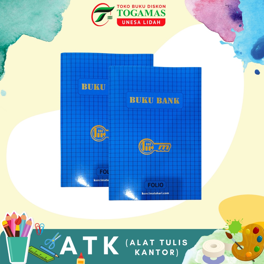 

BUKU BANK AKUNTANSI/PEMBUKUAN FOLIO KUNCI MATAHARI/ READY STOCK