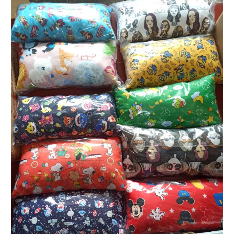 Bantal Cinta Imut Mini 58×28cm Bantal Tidur Anak Bayi Motif Karakter Bantal Mobil Untuk Traveling