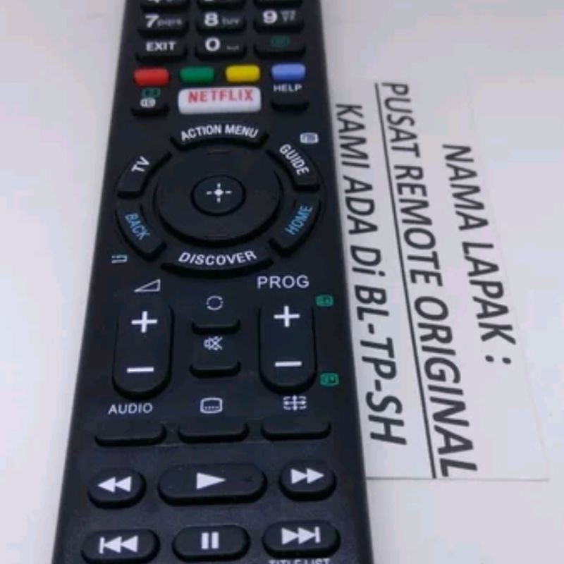 REMOTE REMOT SMART TV SONY LED NETLIX RMT-TX100D ORIGINAL ASLI