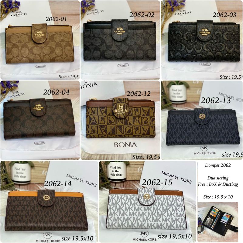 Dompet 2062 Wallet Long 2 Reslt Free Box Importt Semprem