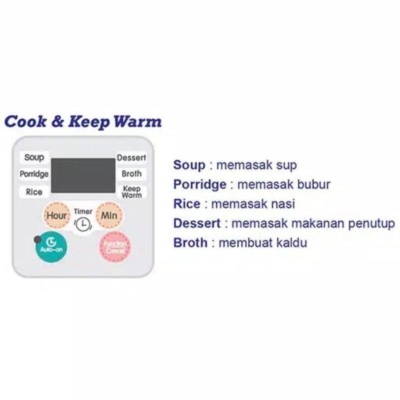 Baby Safe Slow Cooker Digital 1.5L LB06D