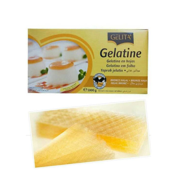 

Gelatine sheet gelita lembar / gelatine lembaran Halal from Germany