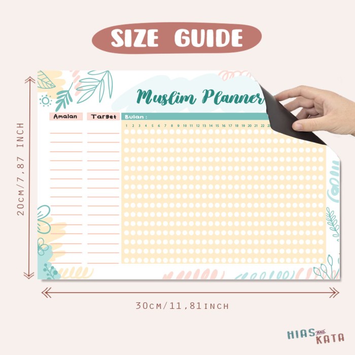 

Promo Magnentic Planner Agenda Muslim Agenda Muslimah Magnet Kulkas Bagus