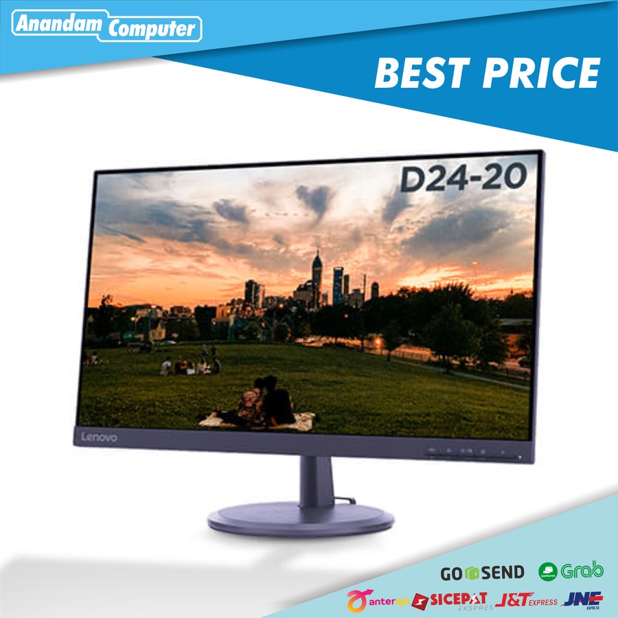 Lenovo D24-20 - 23.8-inch Borderless FHD Monitor