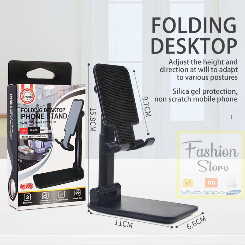 Holder HD23 Liftable Telescopic Foldable Phone Holder Stand HP di Meja Office Folding desktop