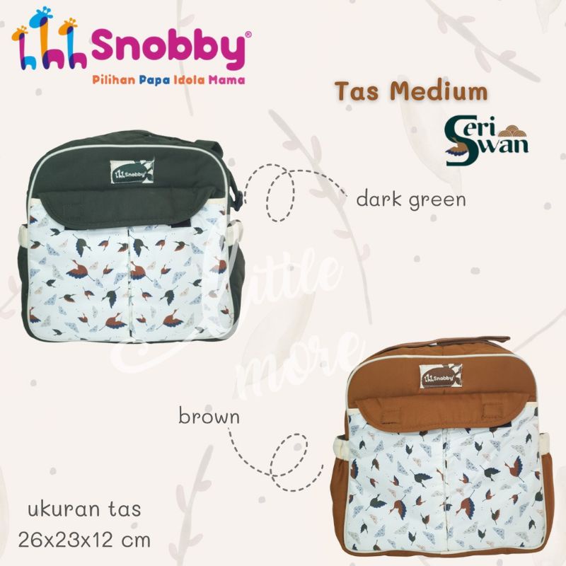 SNOBBY TPT 5971 NEW TAS MEDIUM SWAN SERIES SAKU PRINT