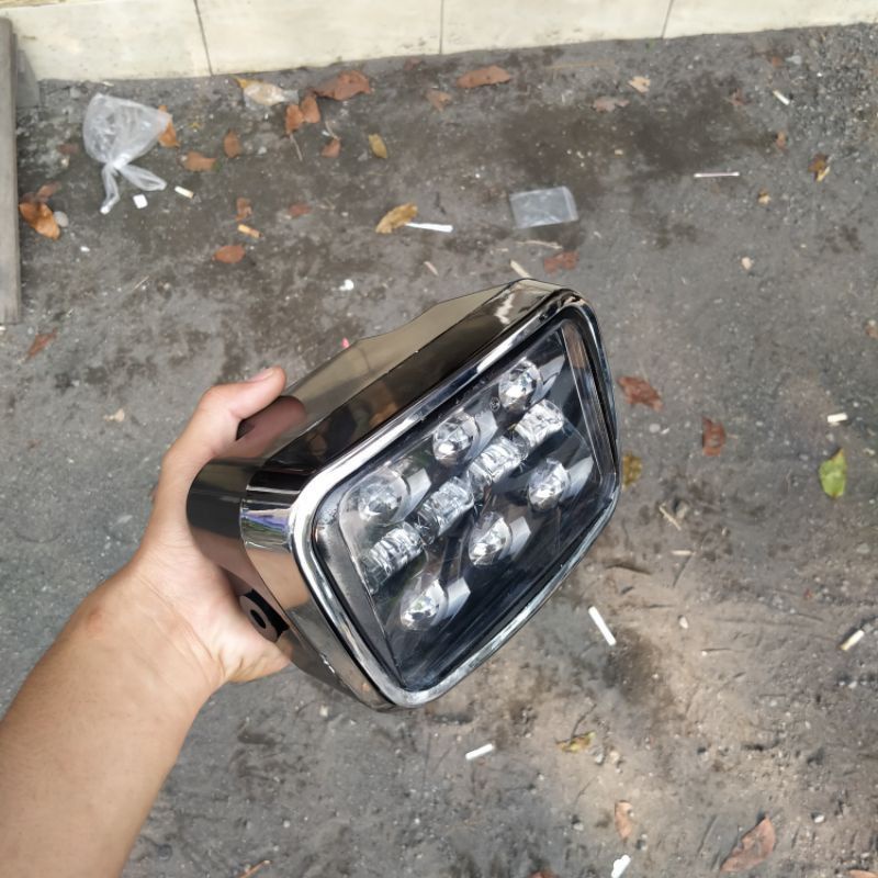 lampu depan DAYMAKER KOTAK  + BATOK PNP gl 100 gl max gl pro Honda win rx king-5