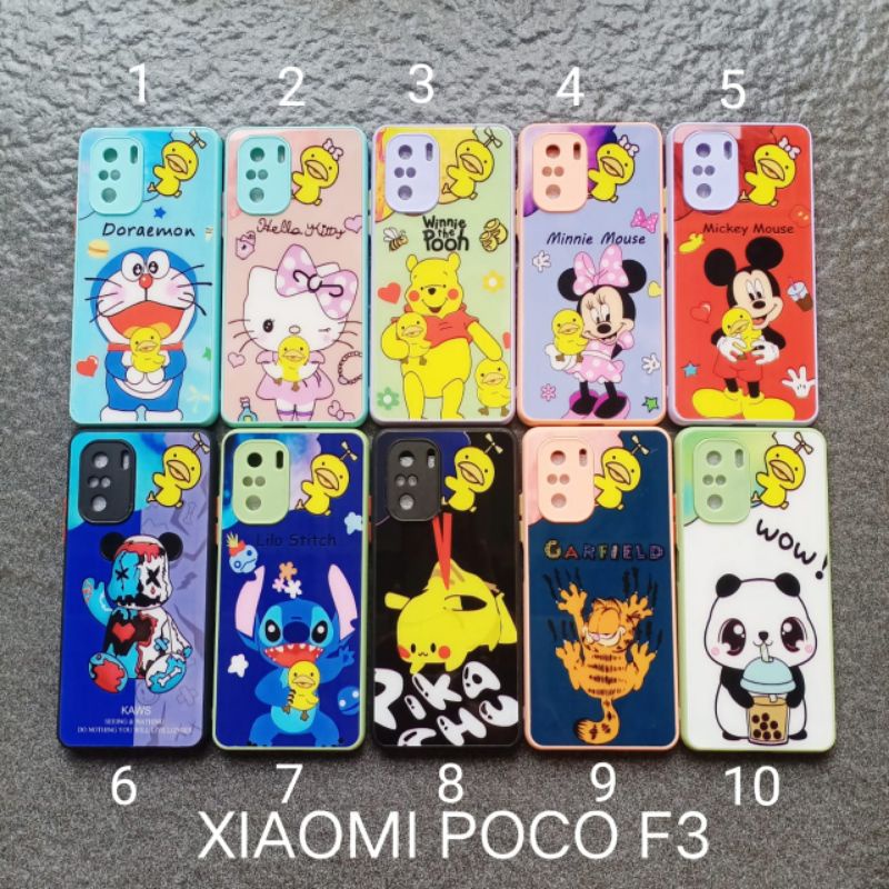 Case gambar Xiaomi Pocophone F3 . Poco F3 motif cewek soft softcase softshell silikon cover casing kesing housing