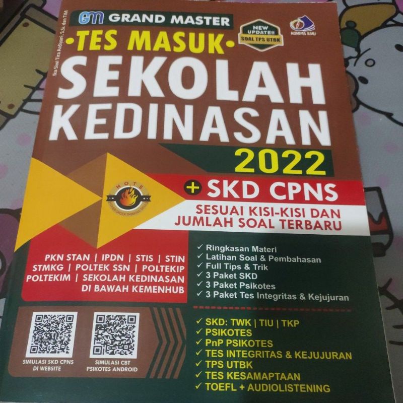 JUAL CEPAT BUKU ORIGINAL GRAND MASTER TES MASUK SEKOLAH KEDINASAN 2022 IKA SIWI TIRA ARDIYANI