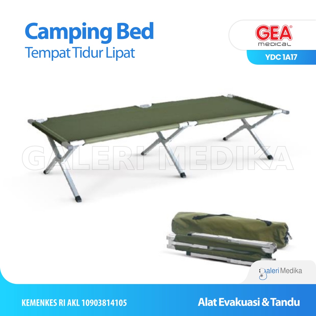 Camping Bed GEA YDC 1A17 / YDC 1 A17 Tempat Tidur Lipat / Kasur Pengungsian