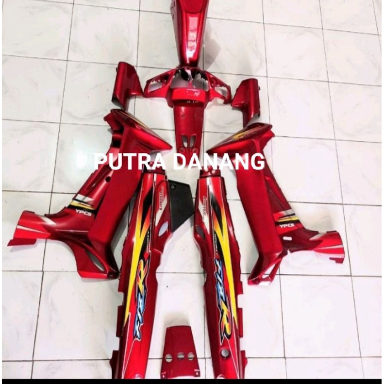 Cover Body Fizr F1zr Full Set Dua Tone Merah Maroon Full set Halus Cover Bodi Yamaha Fiz r