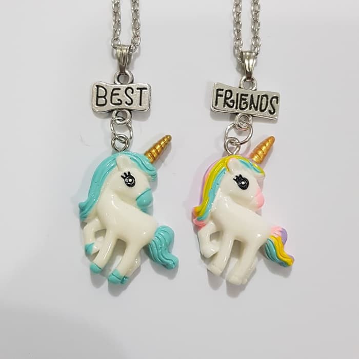 Kalung best friend kalung BFF unicorn E couple 2 pcs/set 50 cm