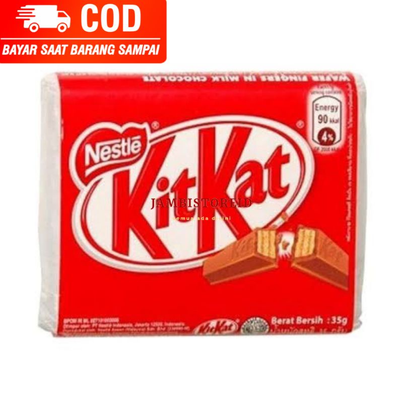 

(JAMBISTOREID) KitKat Nestle Regular Wafer Chocolate Premium Jastip Snack Jajanan Jambi