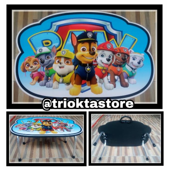 Meja Belajar Anak | Meja lipat | Lesehan | Meja Karakter Paw Patrol