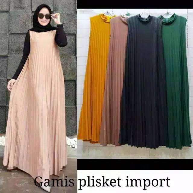 Gamis plisket import