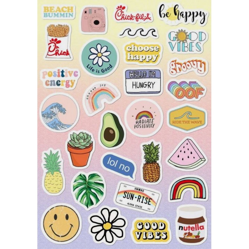 Sticker Aesthetic Sticker Olshop Sticker Kartun Sticker Laptop Shopee Indonesia