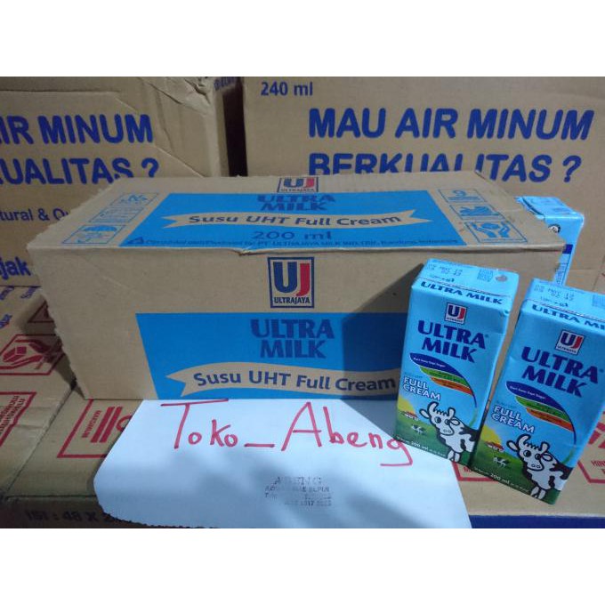 

[[BISA COD]] Susu Ultra Milk Full Cream 200ml (1dus isi 24 buah) TERBAIK Kode 401