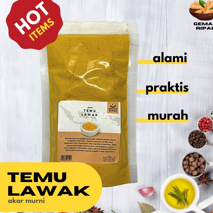 

Temulawak Bubuk / Ground Java Turmeric / Rempah / JSR 100% PREMIUM