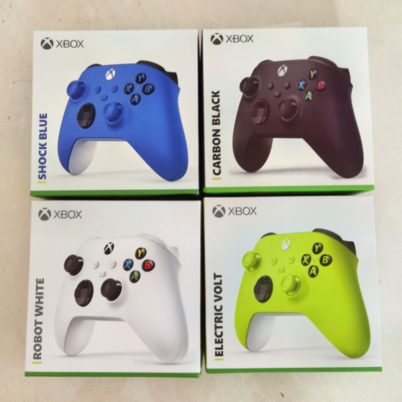 XBox Series X / S Wireless Controller Stick Stik One Putih Robot White Carbon Black Hitam Shock Blue Electric Volt Pulse Red