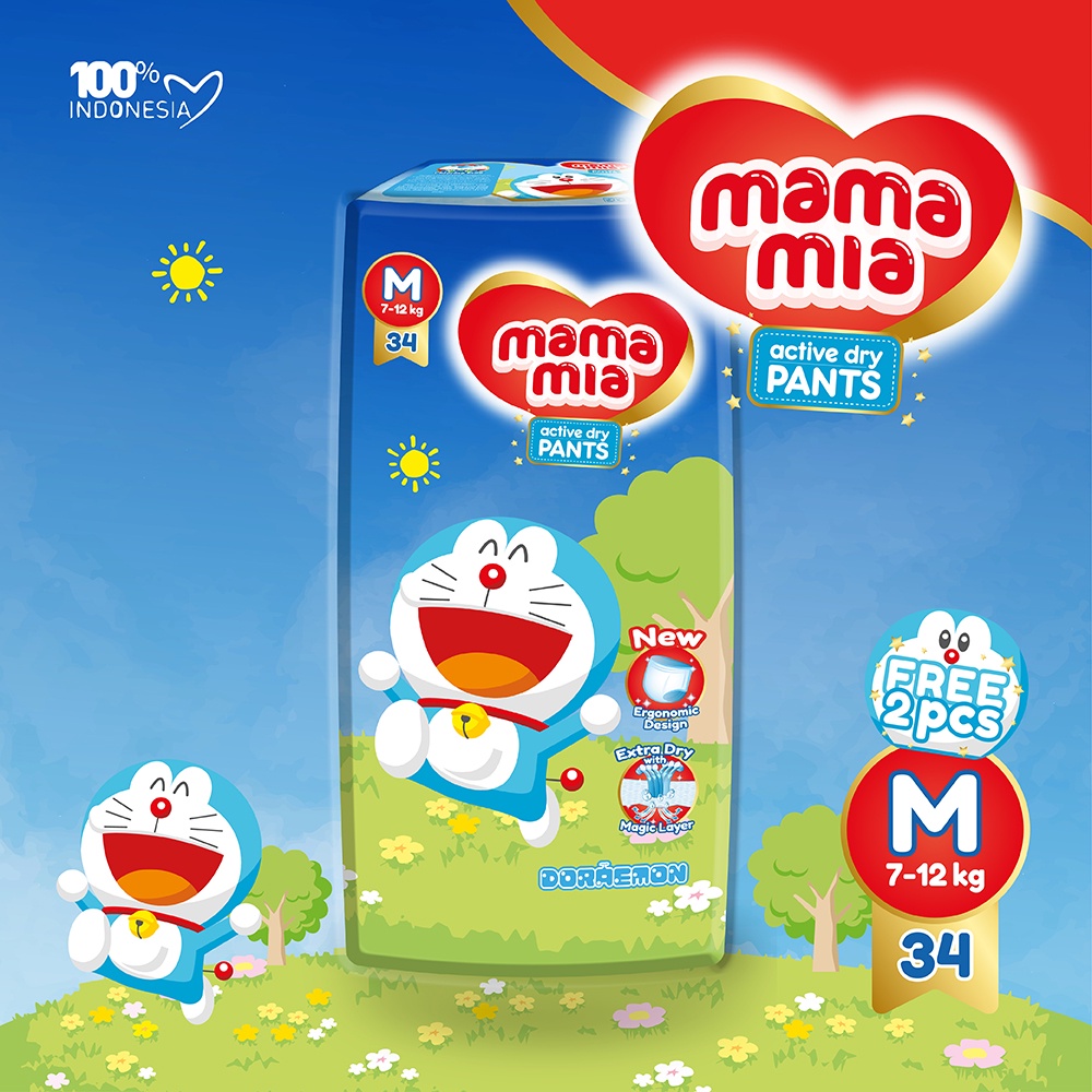 MAMAMIA DORAEMON ACTIVE DRY PANT