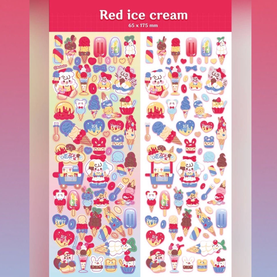 Stiker Kartu Laser Volume Kecil Motif Kartun Gaya Korea Untuk Dekorasi