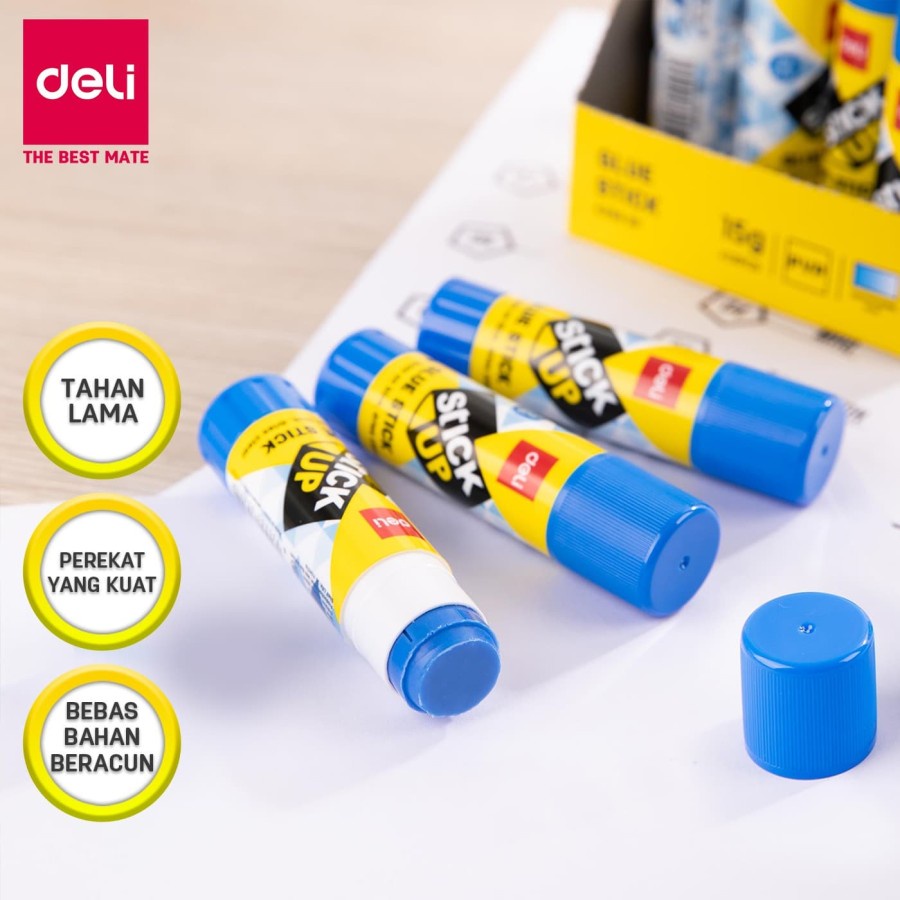 

Deli EA20630 Glue Stik - Blue Disappearing PVP Glue Stick 15g