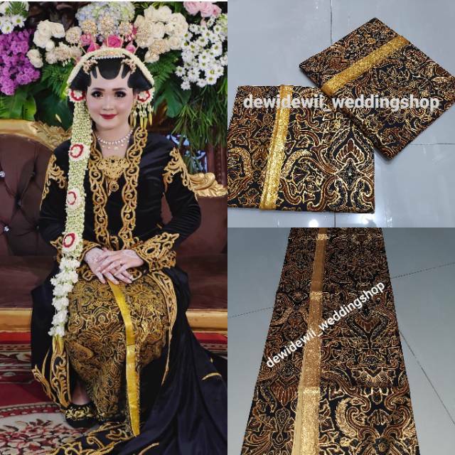 Sepasang Jarik Pengantin Prodo (isi 2), Motif Pisang bali