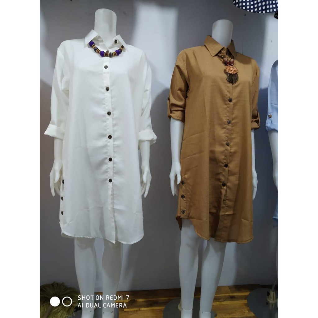 baju tunik bahan katun premium adem