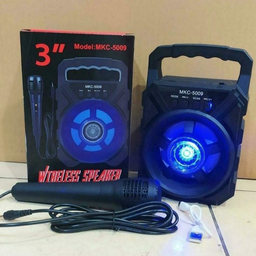 Mini Portable Speaker Bluetooth 4 Inch Gratis Mic Super Bass