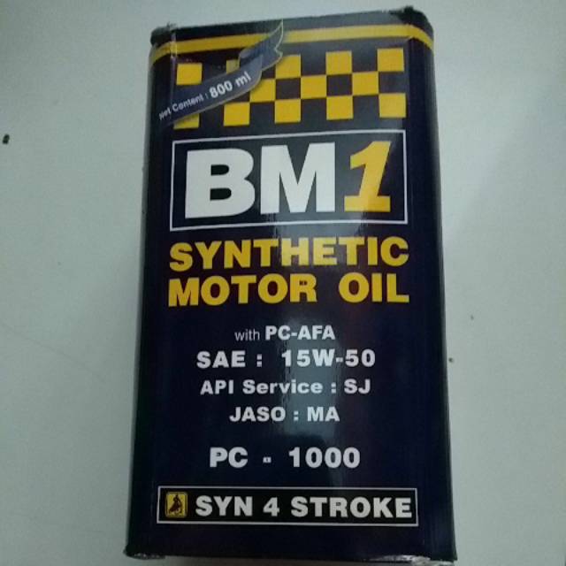 Oli Oil BM1 BM 1 PC 1000 4T 15W50 (800ml)