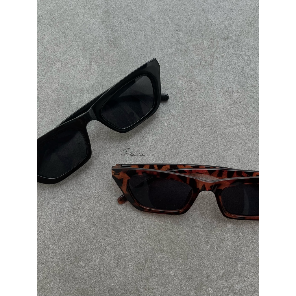 Flavia Eyewear - Kacamata Hitam Dalmi Cat Eye Acetat Anti UV 400