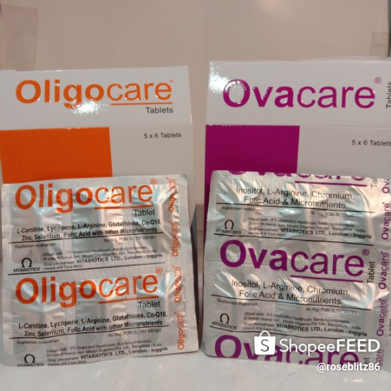 ovacare dan oligocare PAKET 30 hari (ovacare 1box + oligocare 1box)