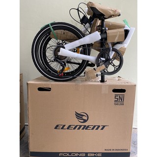 New Sepeda  Lipat  Element Ecosmo 7 7Speed 2021 Gold Black 