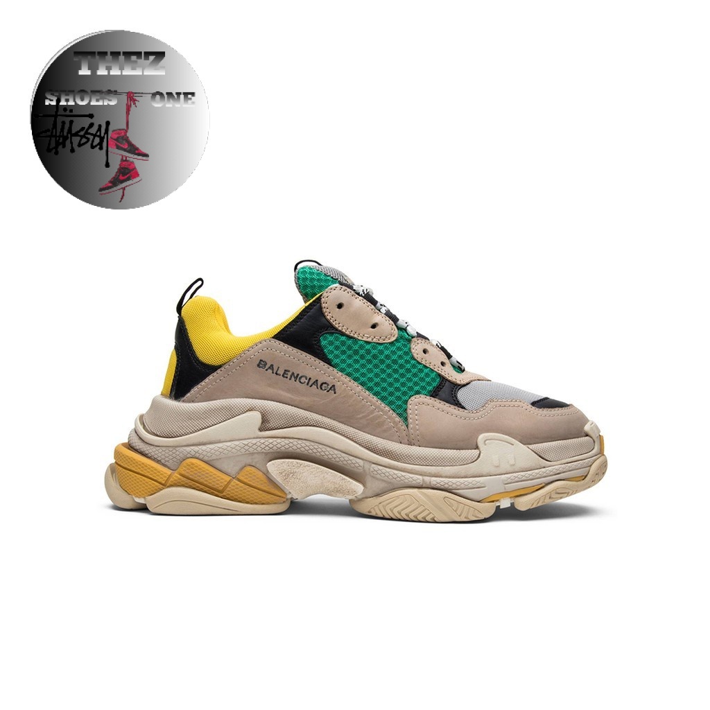 Balenciaga Triple S 'Black Green Yellow' Thez_Shoesone