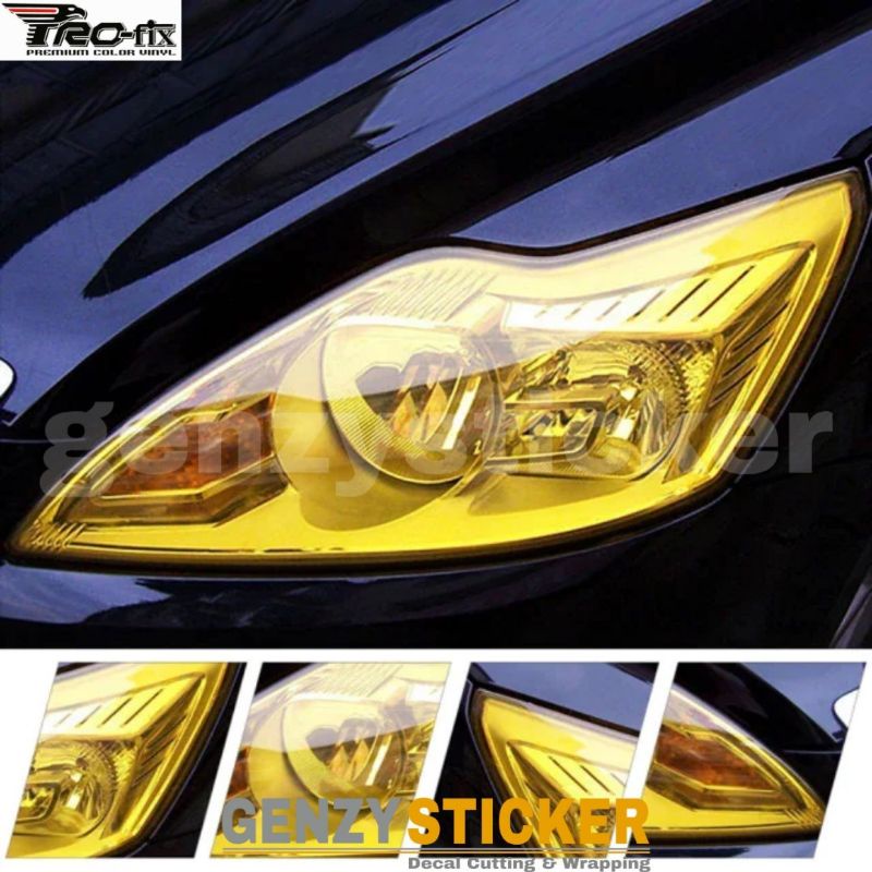 stiker skotlet lampu kuning transparan sticker headlamp