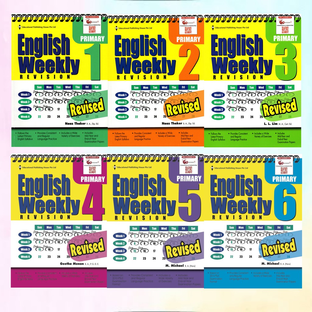 

English Weekly Revision P1 P2 P3 P4 P5 P6