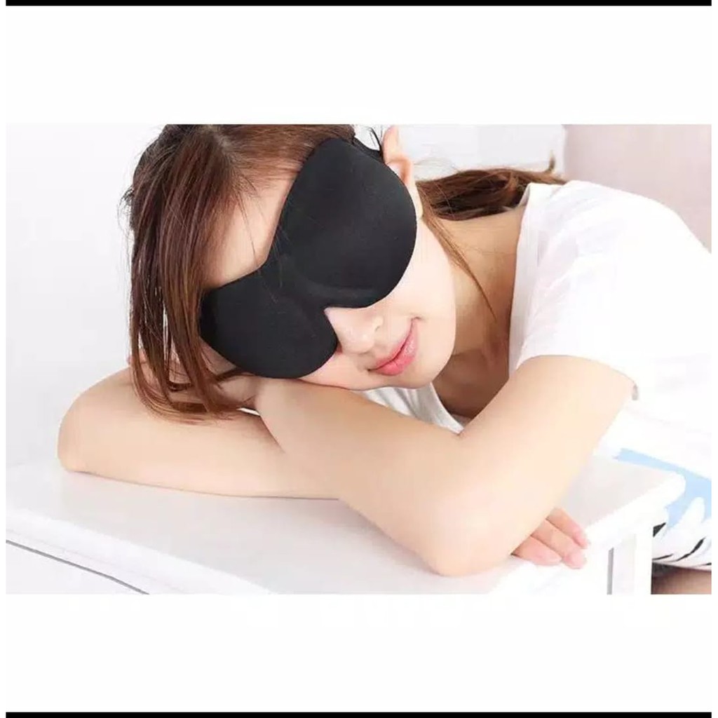 3D Sleep Eye Mask Travel Soft Kacamata Penutup Mata Saat Tidur