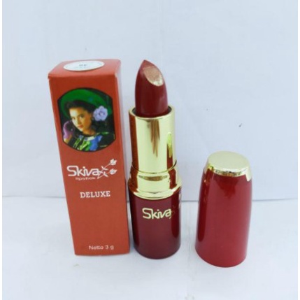 Lipstik Lipstick Skiva Deluxe BEST SELLER Awet Tahan lama Bebas makan Minum Renang ~ Skiva Deluxe Li