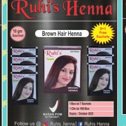 SEMIR RAMBUT - INSTANT PEWARNA RAMBUT -  SEMIR KERAMAS - HENNA  - BPOM ORI - COKLAT