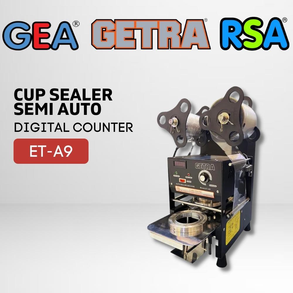 CUP SEALER GETRA ET-A9 MESIN PRESS DIGITAL COUNTER SEMI OTOMATIS ET A9 ORIGINAL