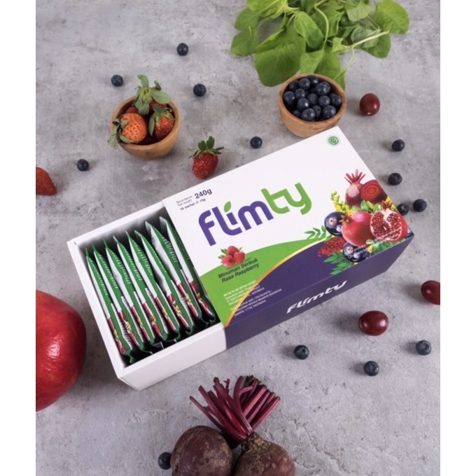 Flimty fiber per sachet ( minuman herbal serat detox )