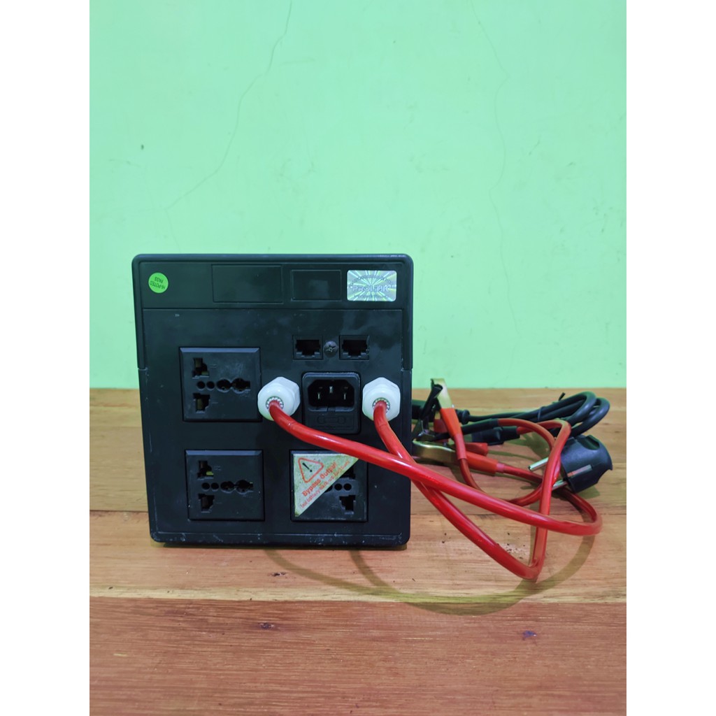 UPS Modifikasi Prolink Pro1200SFC 24V Modif Aki Luar &amp; Kipas